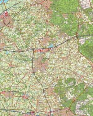Topografische kaart 32O Barneveld digitaal