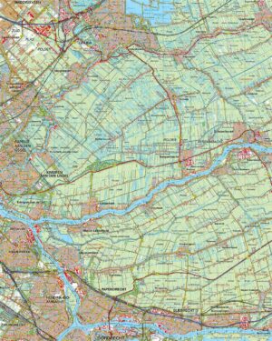 Topografische kaart 38W Bergambacht digitaal