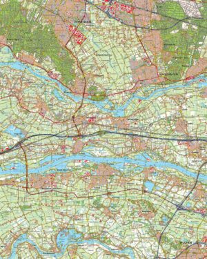 Topografische kaart 39O Rhenen digitaal