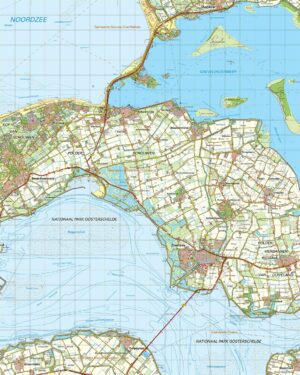 Topografische kaart 42O Zierikzee digitaal