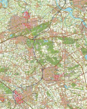 Topografische kaart 45O Oss digitaal