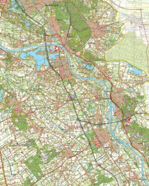 Topografische kaart 46W Gennep digitaal