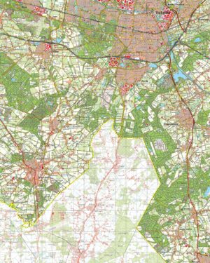 Topografische kaart 50O Tilburg digitaal