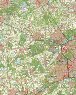 Topografische kaart 51W Oirschot digitaal
