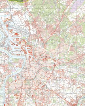 Topografische kaart 55O Antwerpen digitaal