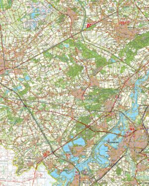 Topografische kaart 58W Roermond digitaal