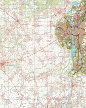 Topografische kaart 61O Maastricht digitaal